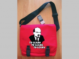 Lenin To Learn, To Learn, To learn  červená taška cez plece